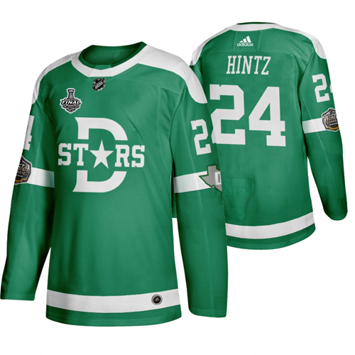 Adidas Dallas Stars 24 Roope Hintz Men Green 2020 Stanley Cup Final Stitched Classic Retro NHL Jersey